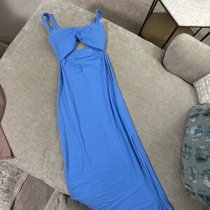 Aerie Blue Cutout Maxi Dress